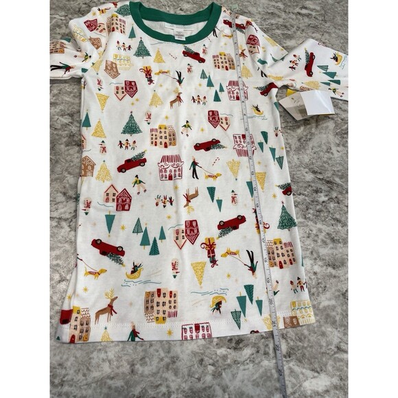 NWT, Boy’s Christmas LC Lauren Conrad Holiday Village 2-Piece Pajama Set Size 10 - Picture 4 of 7